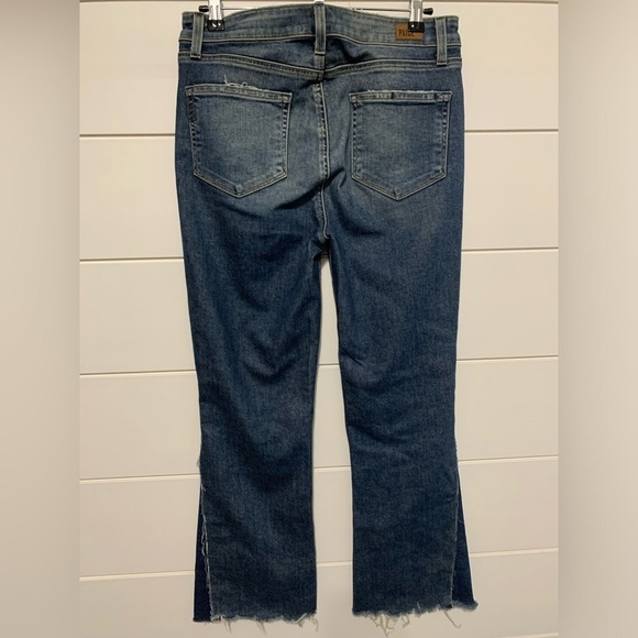 Flare PAIGE Pieced Colette Crop Jean in Kenya Distressed size 29 - Picture 15 of 16